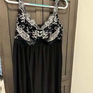 Soma black lace chemise